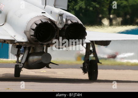 Eurofighter Typhoon coda i motori a getto Kemble Air Show 2008 Foto Stock