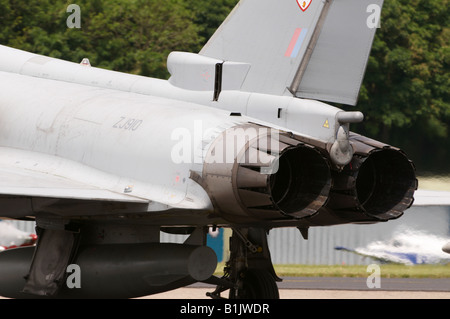 Eurofighter Typhoon coda i motori a getto Kemble Air Show 2008 Foto Stock