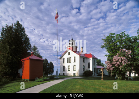 Grand Traverse faro sul Lago Michigan Leelanau stato parco Michigan Foto Stock