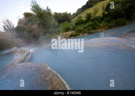 Calde acque termali di Saturnia Foto Stock