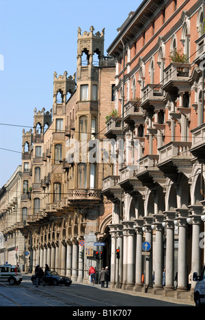 Via Pietro Micca, Torino, Piemonte, Italia Foto Stock