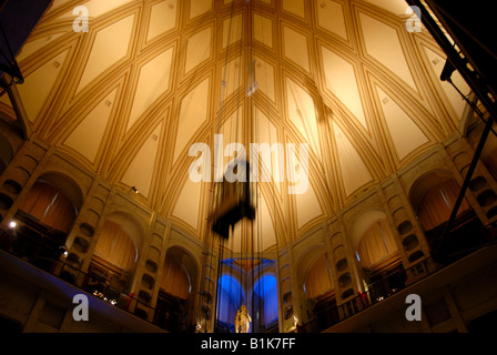 All'interno della Mole Antonelliana - simbolo di Torino e sede del Museo Nazionale del Cinema o Cinema Nazionale Museo di Torino, Piemonte, Italia Foto Stock