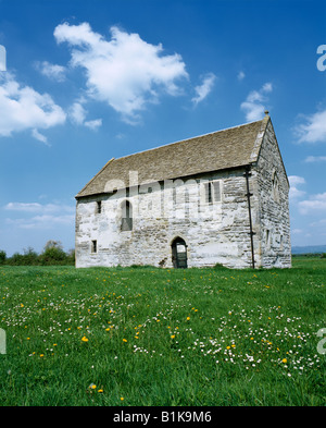 Meare Fish House, conosciuta anche come Abbots Fish House. Una casa di pesce del 14 ° secolo a Porters Hatch a Meare, Somerset, Inghilterra Foto Stock