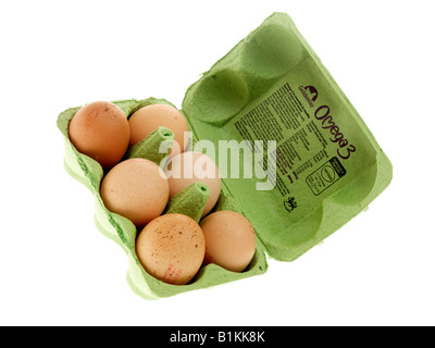 Omega 3 uova Foto Stock
