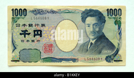 Giappone 1000 Yen Banca nota Foto Stock