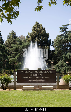 William Mulholland fontana commemorativa Foto Stock