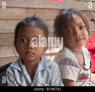 Due ragazze cambogiano Foto Stock