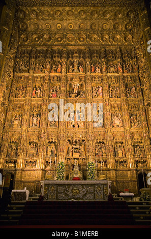 Altare della Cattedrale di Siviglia; Sevilla, Spagna Foto Stock