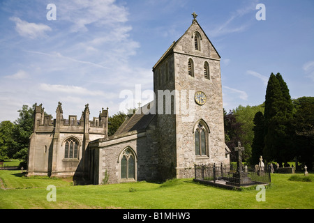 Chiesa Ilam Ilam, Country Park (National Trust), Ilam, Parco Nazionale di Peak District, Staffordshire, England, Regno Unito Foto Stock