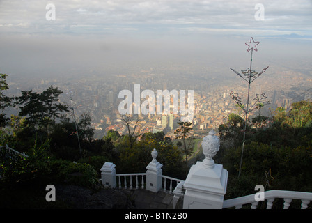 Vista da Monserrate, Bogotà, Colombia, Sud America Foto Stock