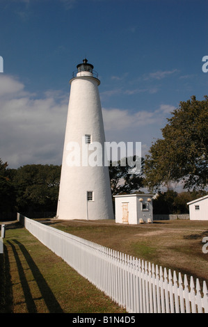 Ocracoke faro sull isola Ocracoke Carolina del Nord Foto Stock