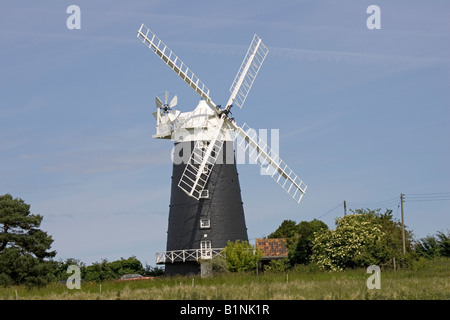 Il mulino a vento di Torre Burnham Overy Staithe NORFOLK REGNO UNITO Foto Stock