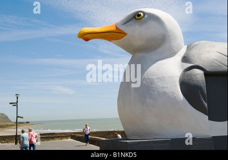 Folkestone Triennale di arte pubblica esposizione Kent REGNO UNITO. Artista Mark Dion arte pubblica esposizione Gabbiano Mobile Foto Stock