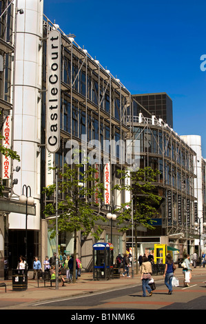 Corte Castello centro shopping Belfast Irlanda del Nord Foto Stock