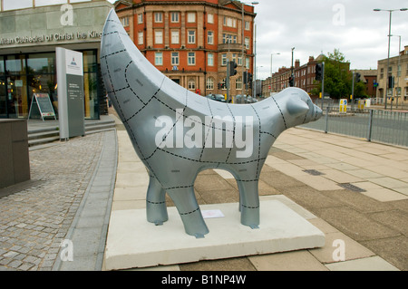 Superlambbanana Super Agnello Banana in Liverpool Capitale Europea della Cultura 2008. Foto Stock