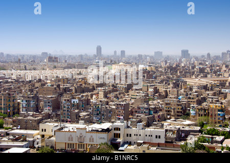 Il Cairo Egitto skyline della città dalla Cittadella Foto Stock