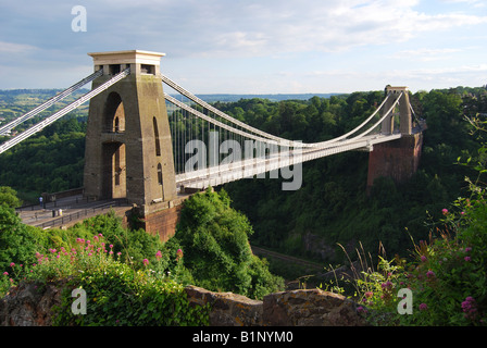 Il ponte sospeso di Clifton, Clifton, Bristol, Inghilterra, Regno Unito Foto Stock