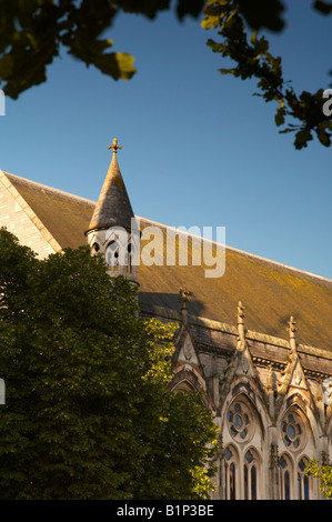 L'ornato gotico dettagli di Plymouths Guildhall sul Royal Parade Devon UK Foto Stock