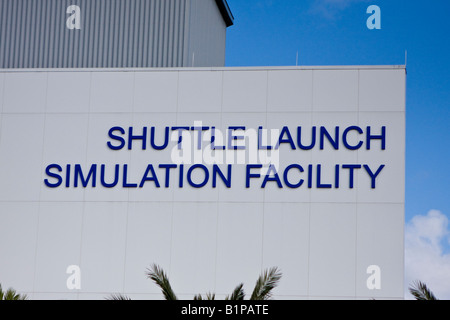 Lo Space Shuttle avvia Strumento di simulazione del John F Kennedy Space Center di Cape Canaveral Florida Foto Stock