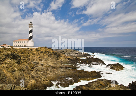 Capo Favaritx Lighthouse Menorca Minorca Foto Stock