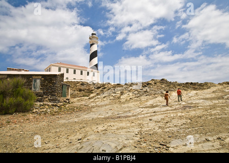 Capo Favaritx Lighthouse Menorca Minorca Foto Stock