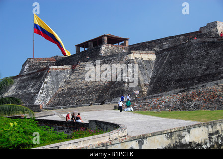 Forte di San Felipe di Cartagena, Colombia Foto Stock