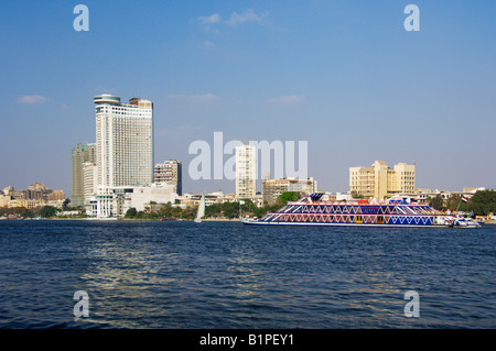 Il Grand Hyatt Hotel sul fiume Nilo in Il Cairo Egitto Foto Stock