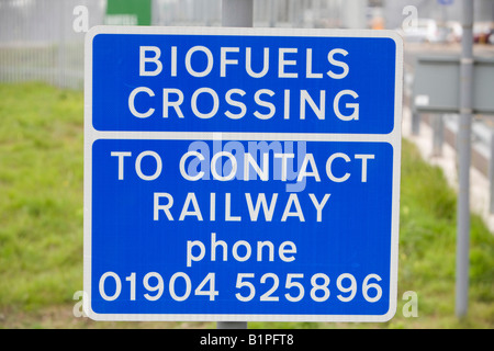 Un Bio carburante sulla raffineria di Teeside Foto Stock