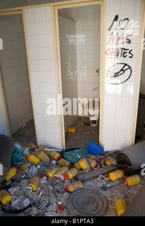 Abbandonato il carcere di Carabanchel Madrid Spagna Foto Stock