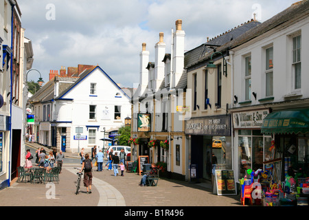 St Albans town center high street north cornwall west country England Regno unito Gb Foto Stock