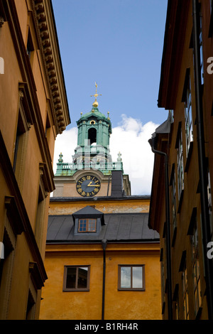 Vista la Storkyrkan, la Gamla Stan, Stoccolma, Svezia, Scandinavia, Europa Foto Stock