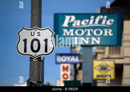 Motel, Monterey, California, Stati Uniti d'America Foto Stock