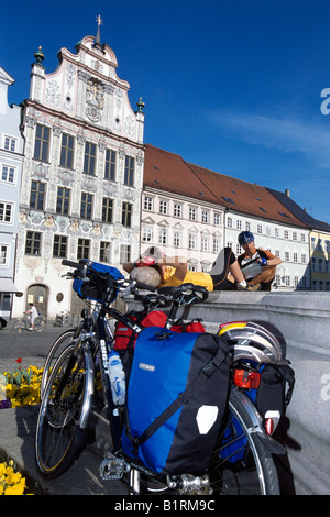 Landsberg a Lech, Allgaeu, Baviera, Germania Foto Stock