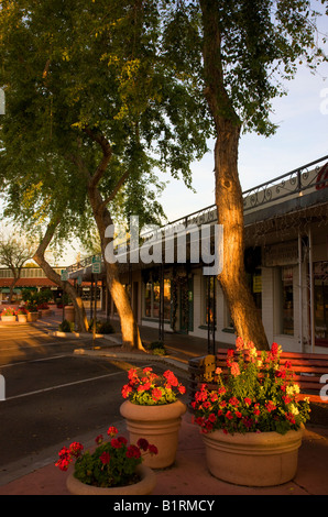 Quinta Avenue negozi del centro Scottsdale Arizona Foto Stock