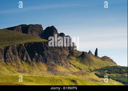 Il Storr. Il vecchio uomo di Storr formazione rocciosa isola di Skye. Scozia Foto Stock