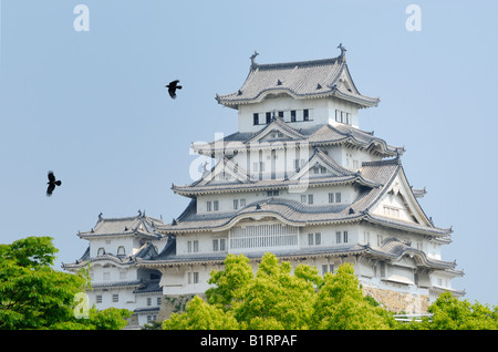 Himeji Banshu Castle, noto come airone bianco Castello, Hyogo JP Foto Stock