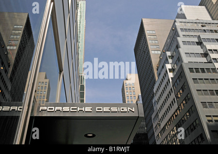 Porsche Design store, Manhattan, New York City, Stati Uniti d'America Foto Stock