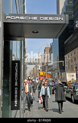 Porsche Design store, Manhattan, New York City, Stati Uniti d'America Foto Stock