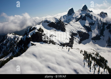 Montagne Rocciose vicino a Mt Seymour Parco Provinciale, Vancouver, British Columbia, Canada, America del Nord Foto Stock