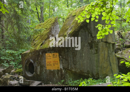 Wolfsschanze, Lupo tana, WWII bunker, seconda guerra mondiale, la Masuria - Polonia, Europa Foto Stock