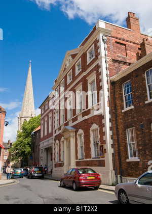 Fairfax House e York St Mary Church guglia York England Regno Unito Foto Stock