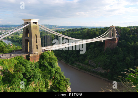 Il ponte sospeso di Clifton, Clifton, Bristol, Inghilterra, Regno Unito Foto Stock