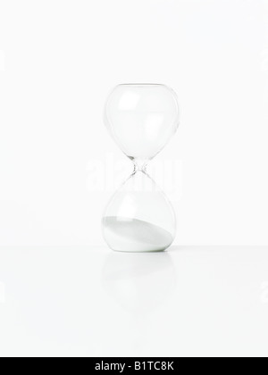 Vetro bianco timer uovo Foto Stock
