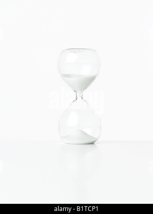 Vetro bianco timer uovo Foto Stock