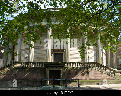 La parte anteriore del Picton sala lettura in William Brown Street in Liverpool Foto Stock