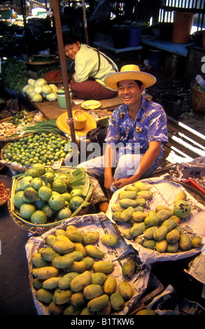 Thailandia mahachai Samut Sakhon Scena di mercato Foto Stock