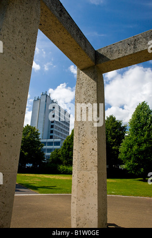 Arte moderna scultura in watt Park Il centro città di Southampton Hampshire Inghilterra Foto Stock