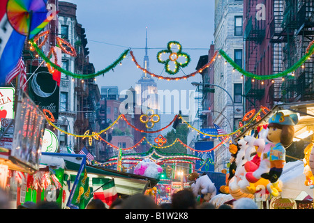 San Gennaro Festival Mulberry Street Little Italy New York City Foto Stock