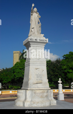 Noli Me Tangere monumento, Cartagena de las Indias, Colombia, Dipartimento di Bolivar, Sud America Foto Stock