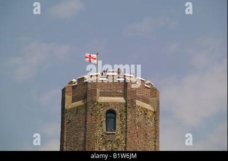 Trinity House costruito il 86ft Naze ottagonale Torre nel 1720 come un marchio di navigazione alla spedizione di aiuto Foto Stock